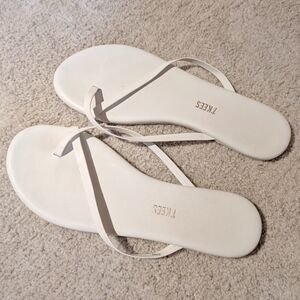 TKEES Genuine Leather Slides - Size 9